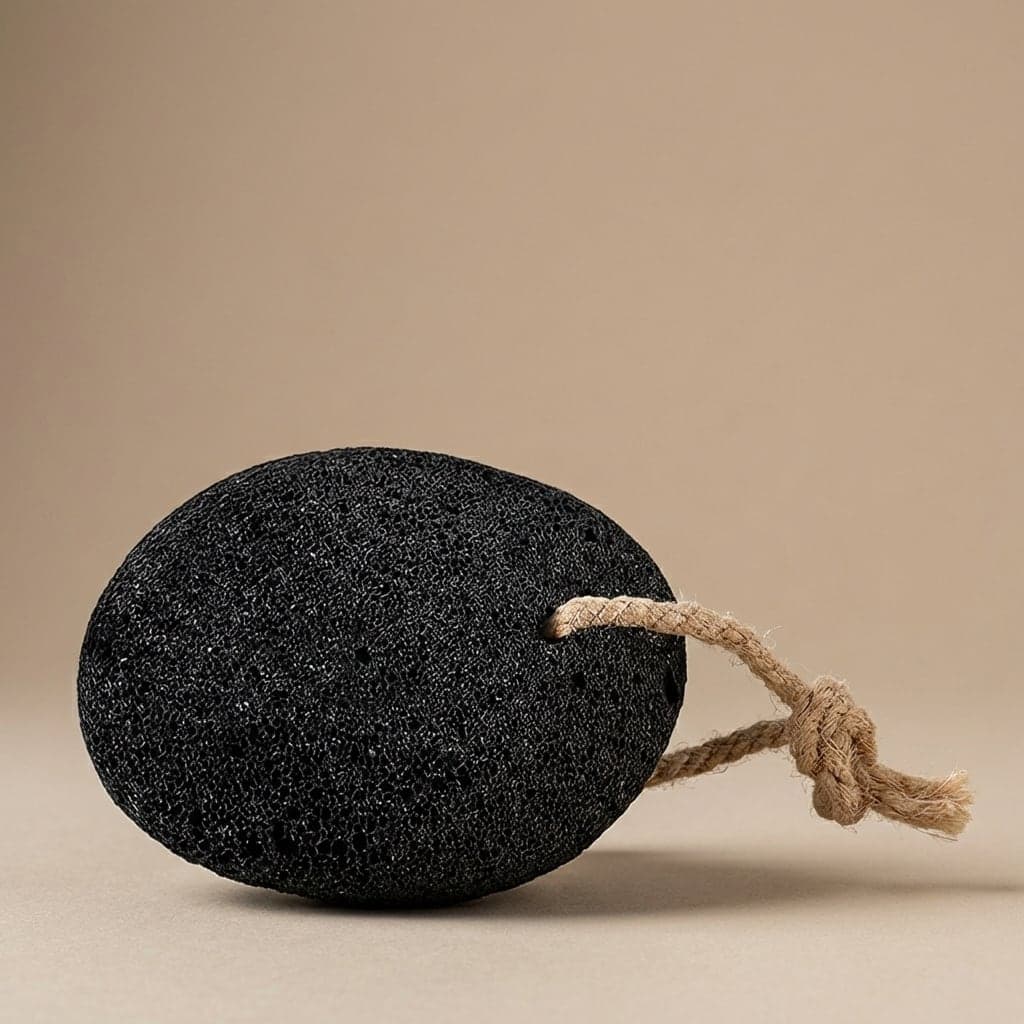 Black pumice stone for feet care