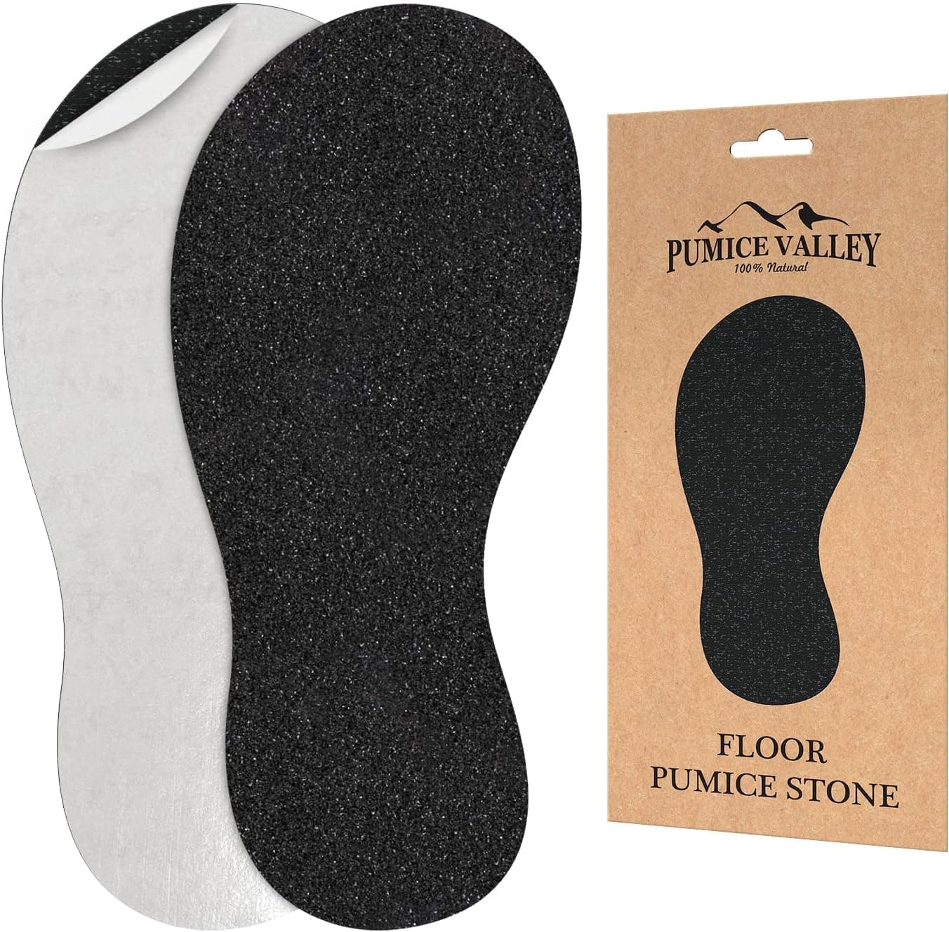 Two rectangular floor pumice stones for shower foot scrubbing and callus removal.